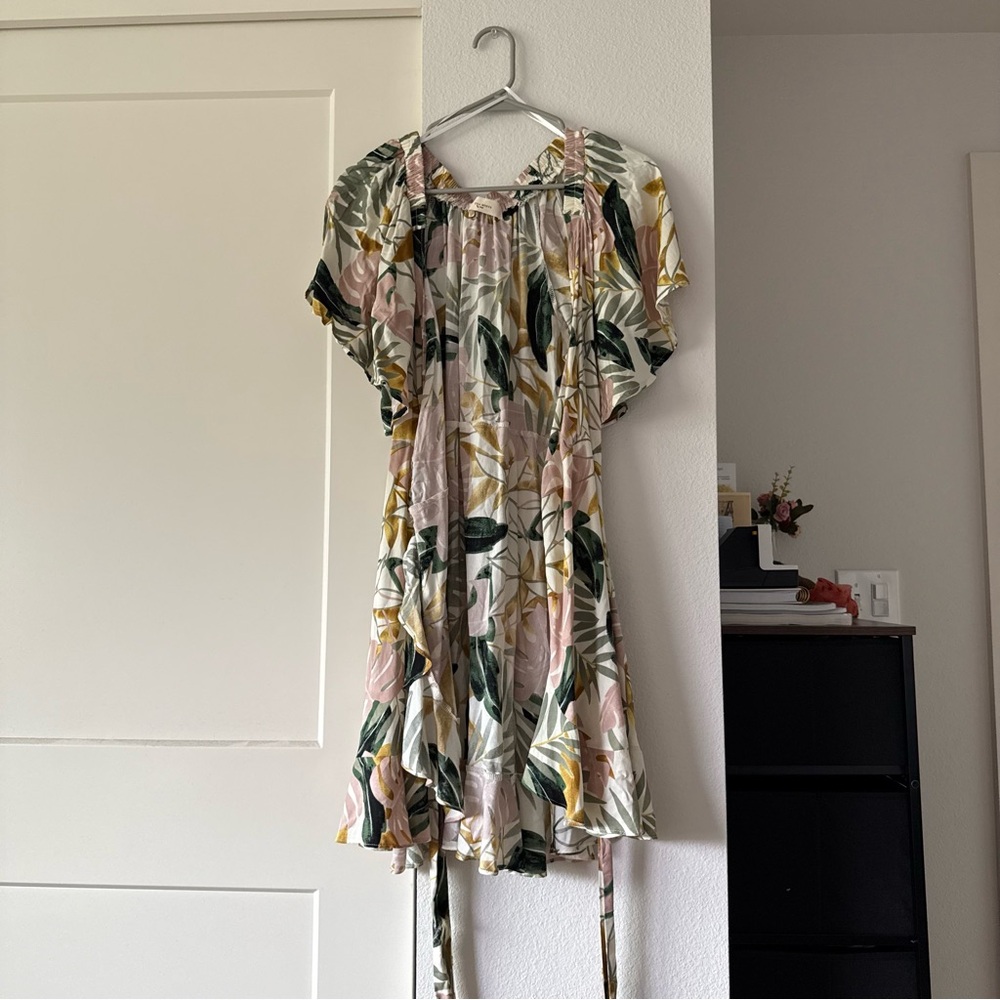 Floral Print Wrap Dress